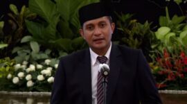 Mantan Wamenkumuam Eddy Hiariej. (Dok. Setkab.go.id)

