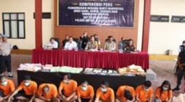 Pemusnahan Barang Bukti Narkotika Polres Metro Jakpus (Dok Harianjayakarta/Edi Prayitno
