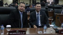Nova Harivan Paloh dan Jupiter Ketua Fraksi NasDem DPRD Jakarta (Dok Harianjayakarta/Edi Prayitno)