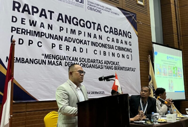 Berlangsung di Hotel Lorin, Sentul, Kabupaten Bogor, Dewan Pimpinan Cabang (DPC) PERADI Cibinong sukses menggelar Rapat Anggota Cabang (RAC) tahunannya. (Dok. DPC PERADI Cibinong).